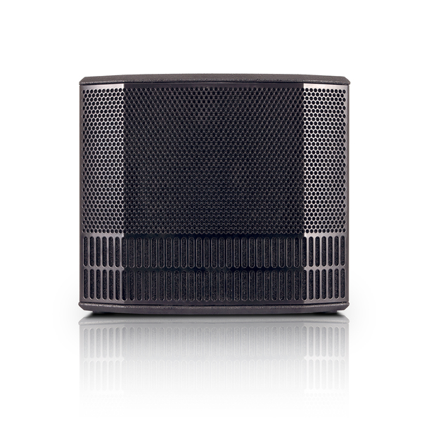3-AMPED 1000W STEREO SOUND SYSTEM-2X TOPS WITH 4X3" FULL-RANGE SPEAKERS, 1X12" ACTIVE SUB-BLACK